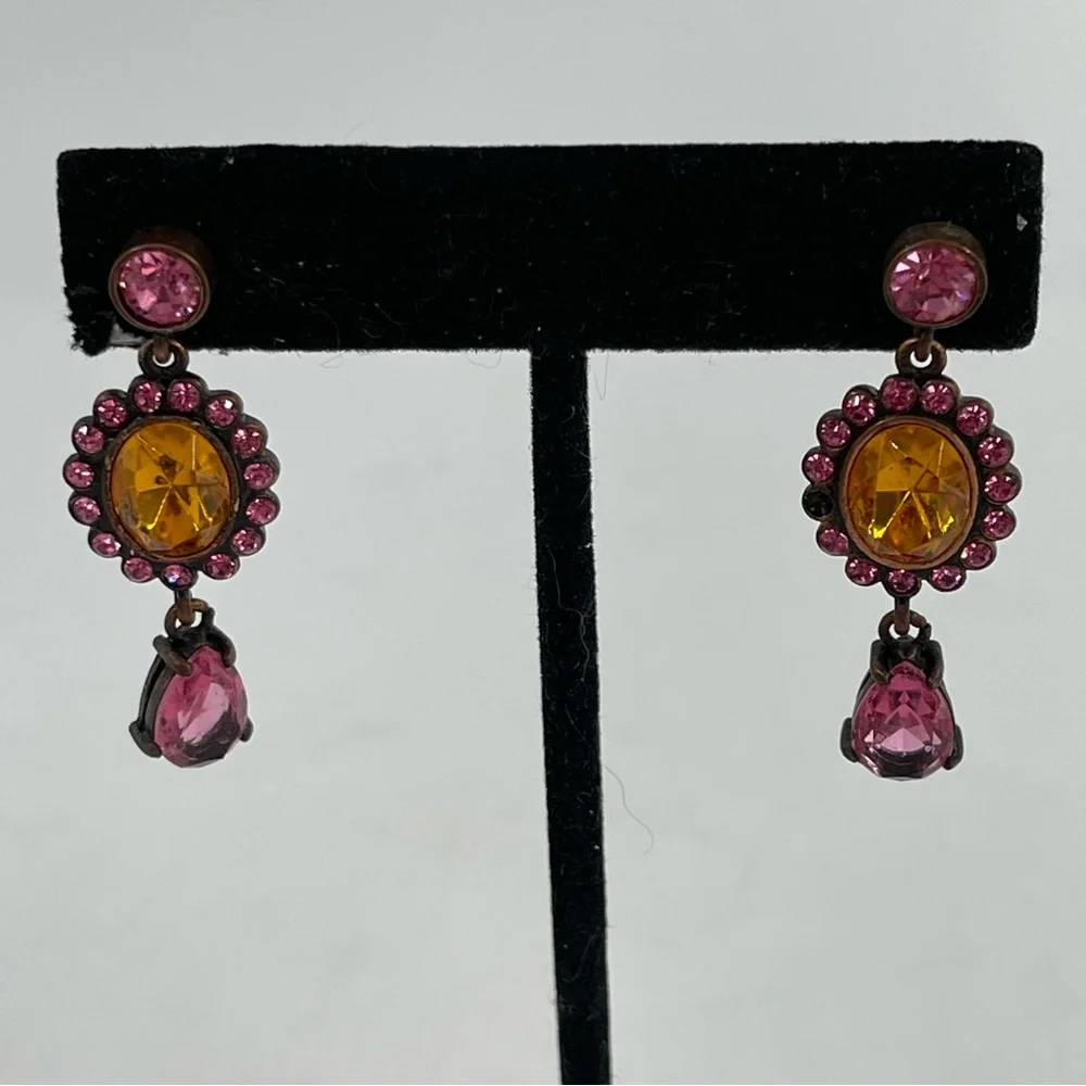 Lot of 7-Variety of Gold-Tone Pierced Earrings (Monet, Robert Verdi Type Brands)